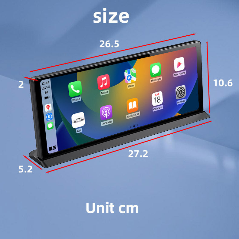 11.3-Inch Center Console Dashcam – GPS, Bluetooth, Reversing, Dual Camera