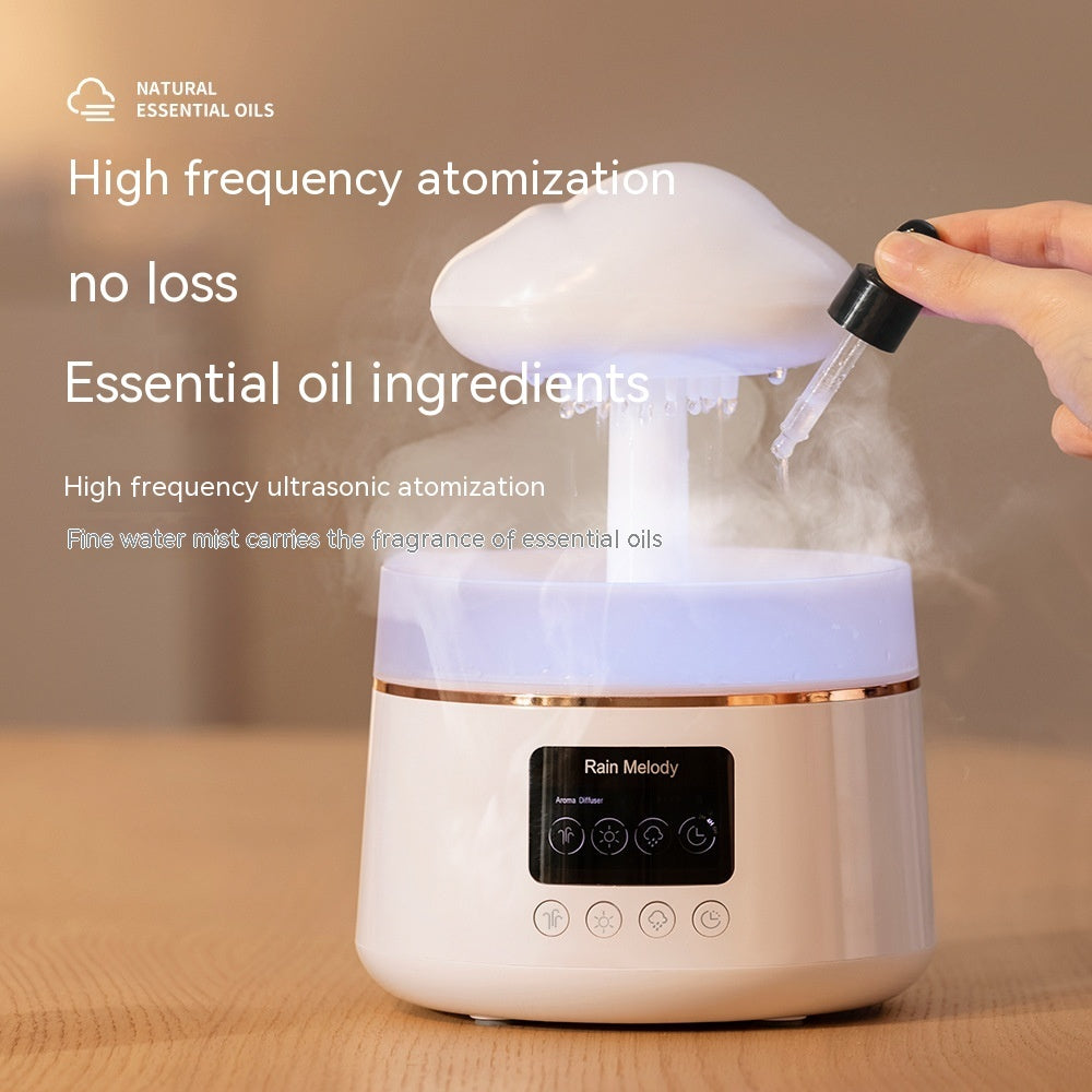 Rain Cloud Aroma Diffuser LED Light 7-Color Humidifier for Home & Bedroom