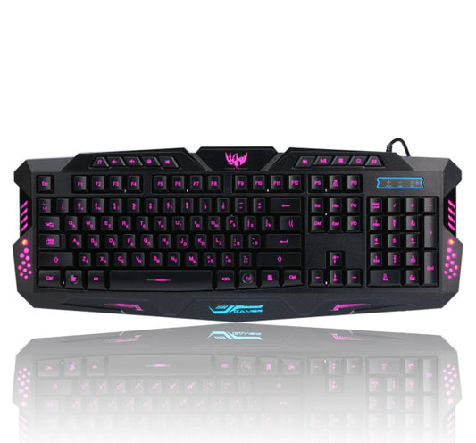 Imperial J10 Wired Gaming Keyboard & Mouse Set – Tricolor Backlight, Colorful Luminous, Russian Layout, USB Connection