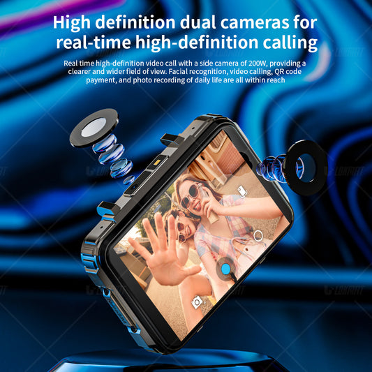 4G Android Smart Watch Dual Camera Large Screen Fitness Tracker for Men & Women