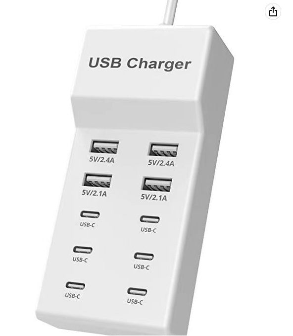 5V 2A USB Multi-Port Charger Fast Wall Adapter for Mobile Phones & Tablets