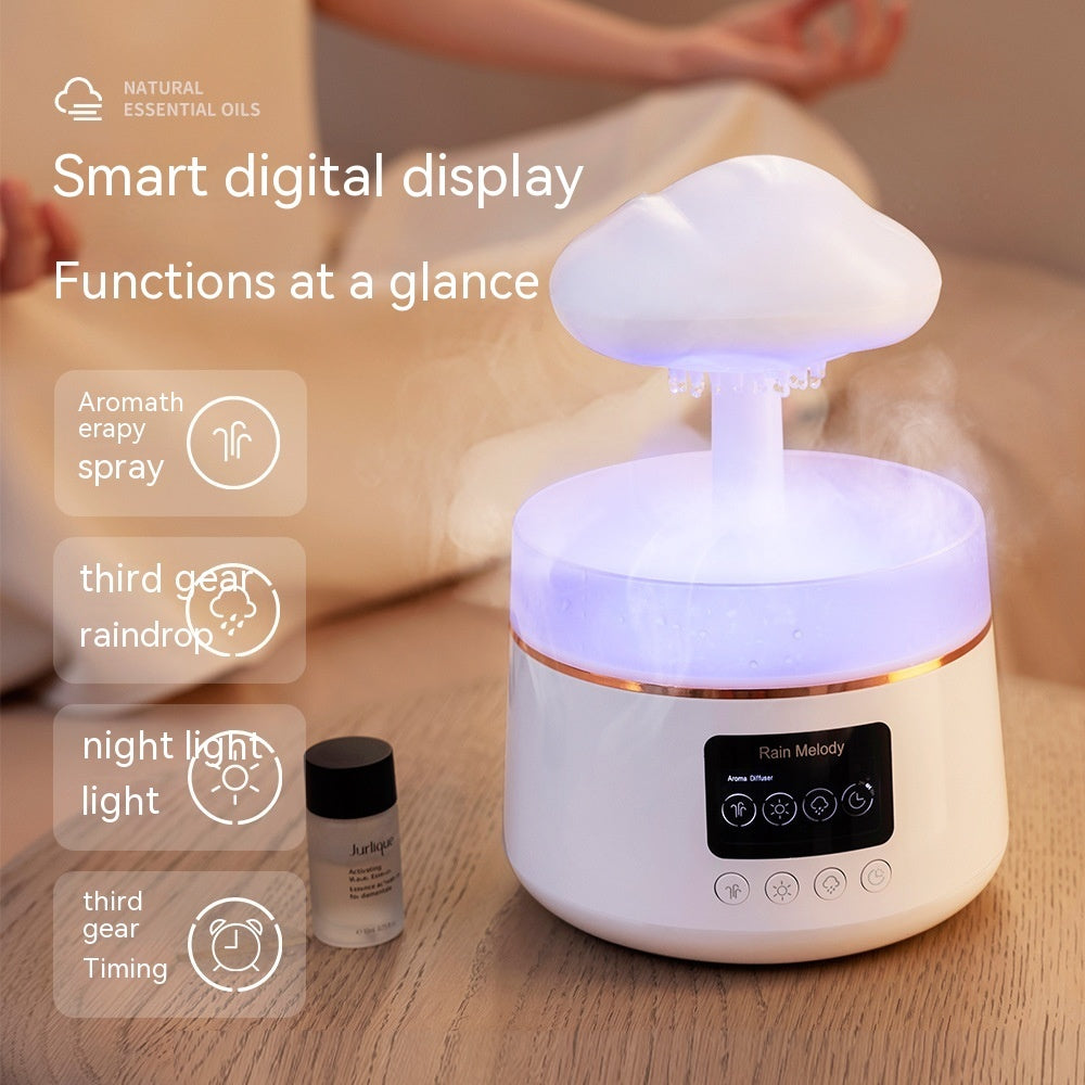 Rain Cloud Aroma Diffuser LED Light 7-Color Humidifier for Home & Bedroom