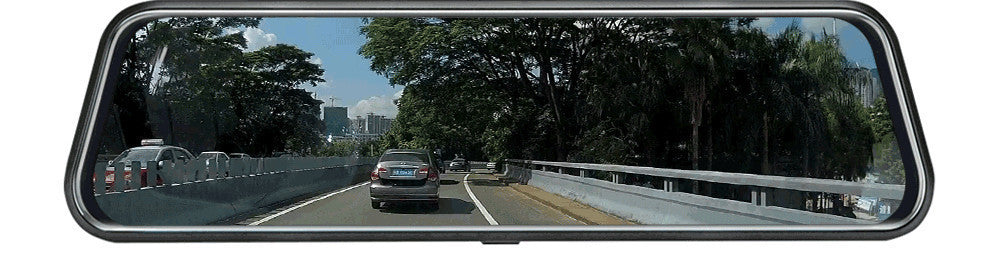 10-Inch Streaming Media Dashcam – 170° HD Loop Recording Rearview Mirror