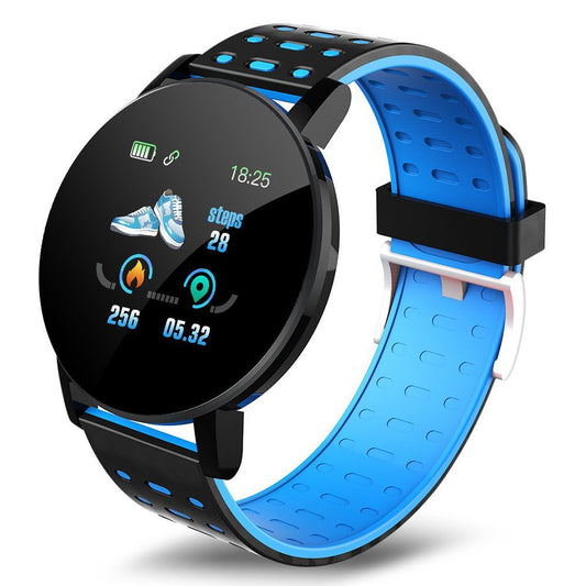 119 Plus Bluetooth Smartwatch – Heart Rate Monitor, LED Display, Fitness Tracker, Long Battery Life