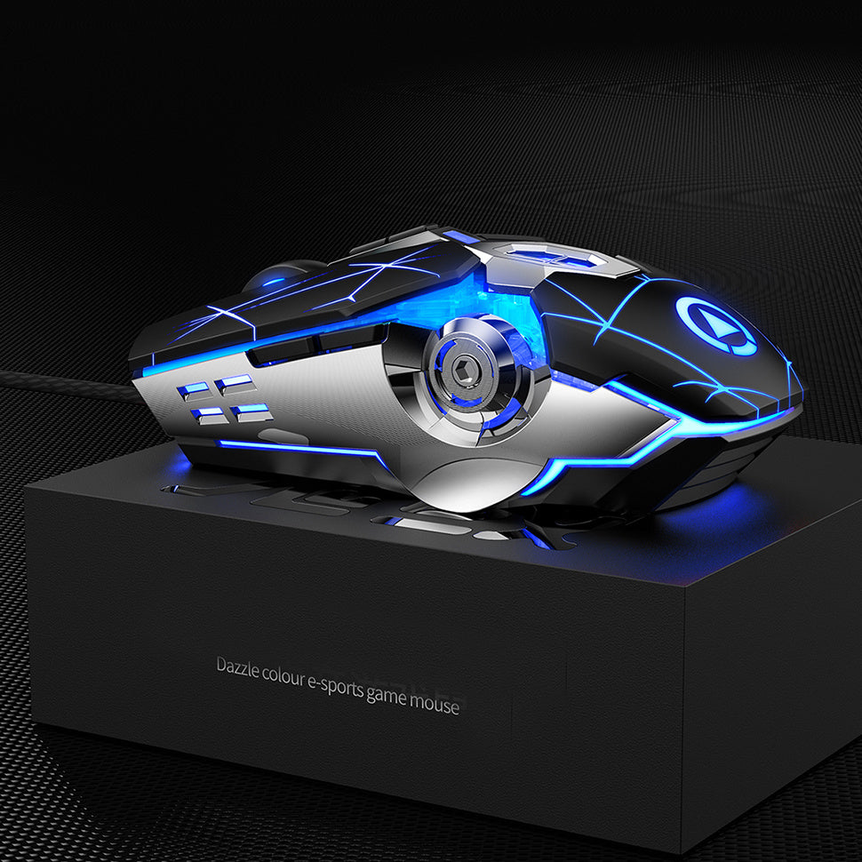 Wired Silent Gaming Mouse – Adjustable DPI, RGB Backlight, Mechanical Buttons for PC, Desktop & Notebook