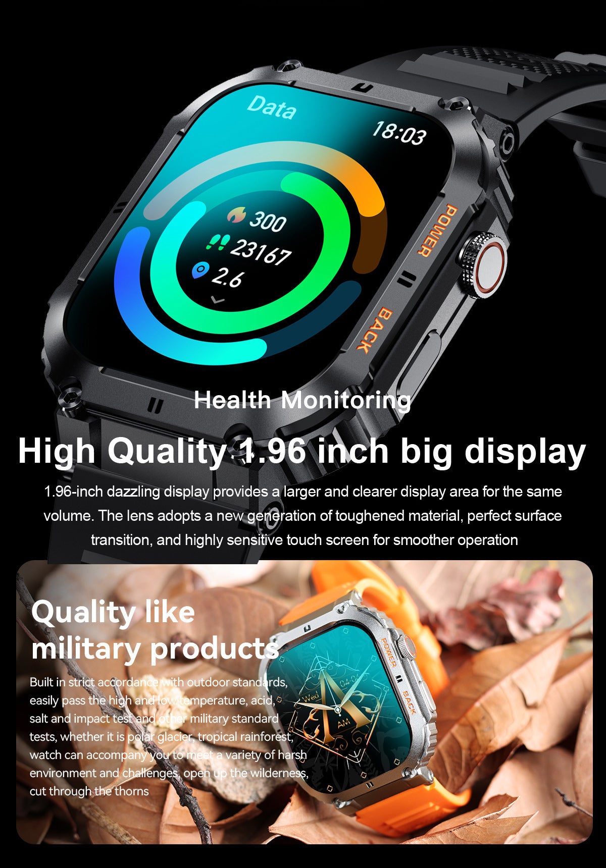 K57PRO Bluetooth Smartwatch – TFT Touch Screen, Smart Reminder, Long Battery Life, Business Wear