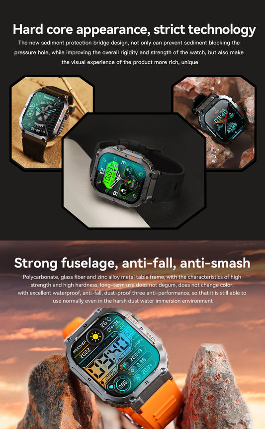 K57PRO Bluetooth Smartwatch – TFT Touch Screen, Smart Reminder, Long Battery Life, Business Wear