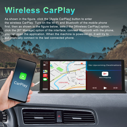 11.3-Inch Center Console Dashcam – GPS, Bluetooth, Reversing, Dual Camera