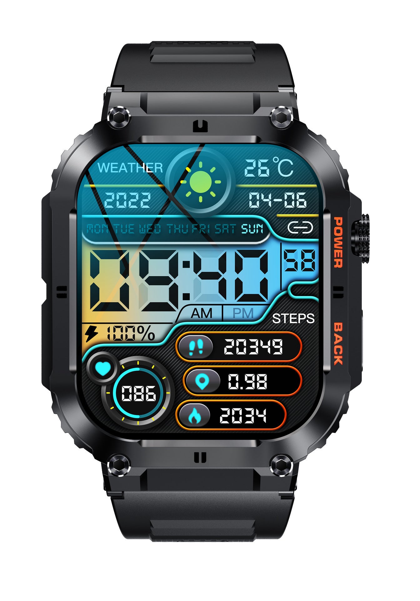 K57PRO Bluetooth Smartwatch – TFT Touch Screen, Smart Reminder, Long Battery Life, Business Wear