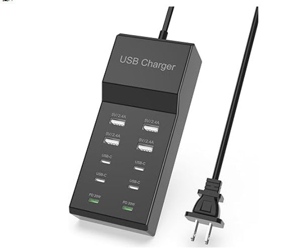 5V 2A USB Multi-Port Charger Fast Wall Adapter for Mobile Phones & Tablets