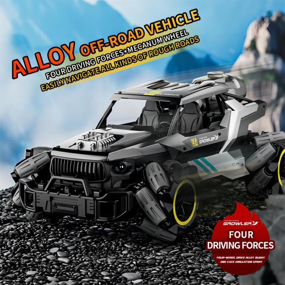 4DRC 4WD RC Truck w/ Spray, Lights & Gesture Control – Off-Road Rock Crawler