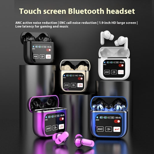 Wireless 54 Bluetooth Headset – ANC & ENC Noise Reduction, Ear Hook, Music & Calls, Digital Display