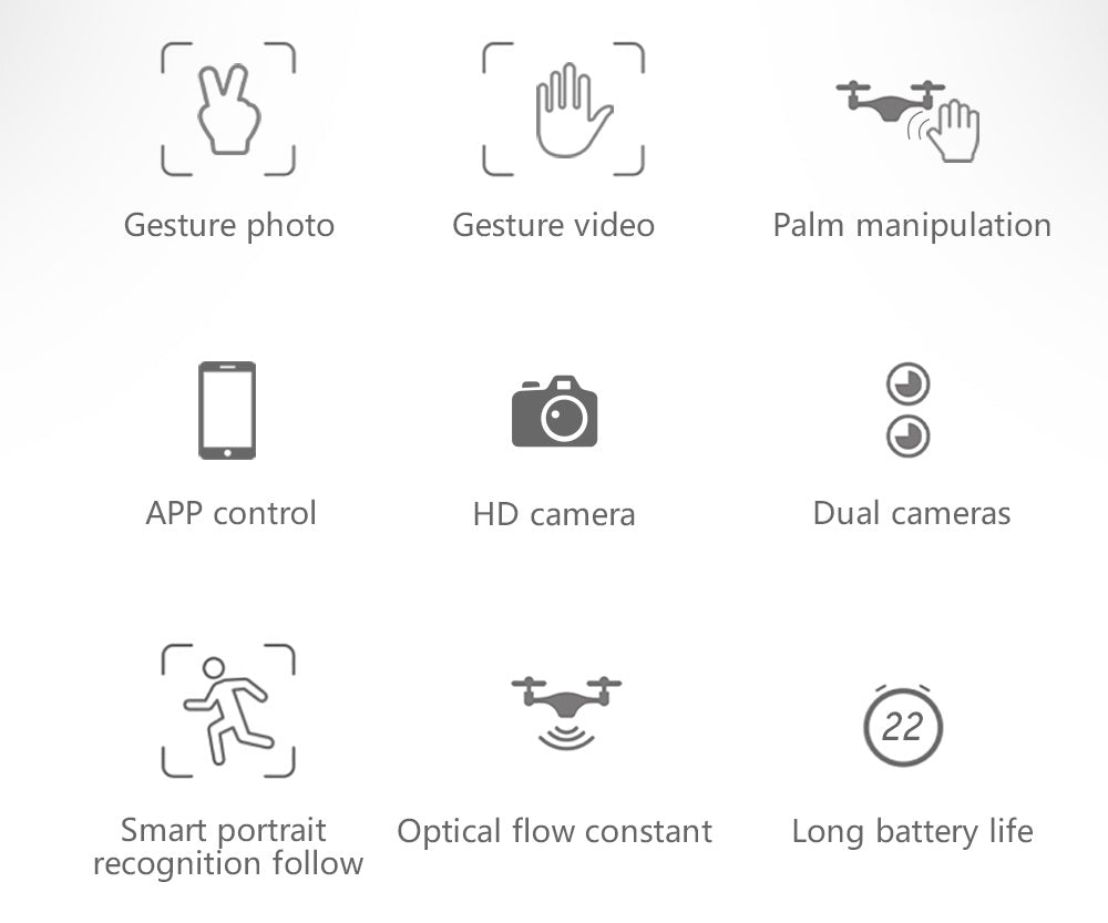 Aerial Drone with HD Camera, Optical Flow, App Control & Long Flight Time