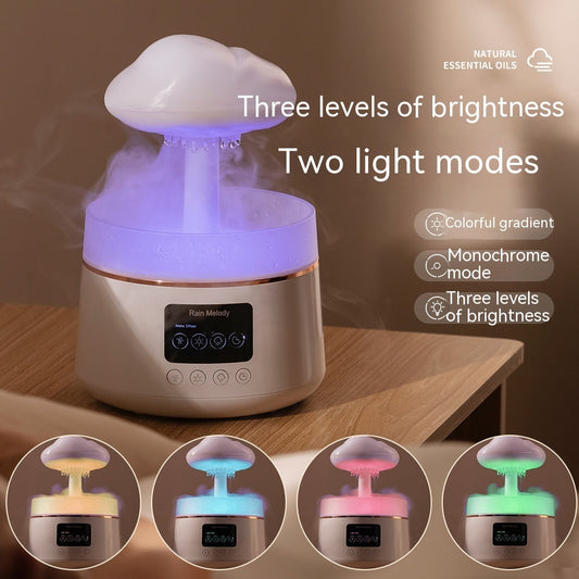 Rain Cloud Aroma Diffuser LED Light 7-Color Humidifier for Home & Bedroom