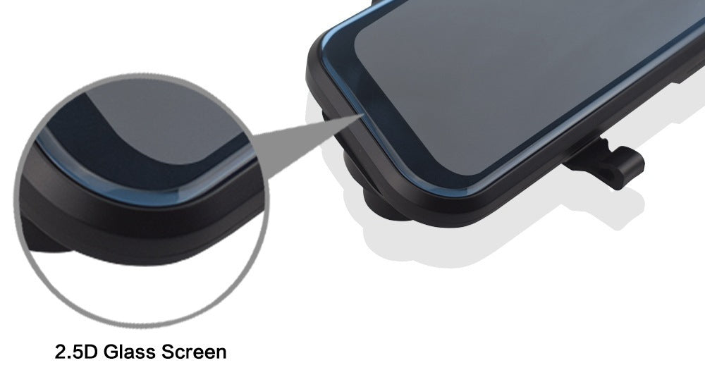 10-Inch Streaming Media Dashcam – 170° HD Loop Recording Rearview Mirror