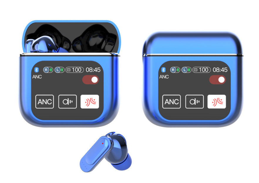 Wireless 54 Bluetooth Headset – ANC & ENC Noise Reduction, Ear Hook, Music & Calls, Digital Display
