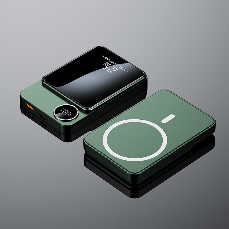Ultra-Thin Magnetic Wireless Power Bank – Fast Charging Mobile Power Supply, Creative Design