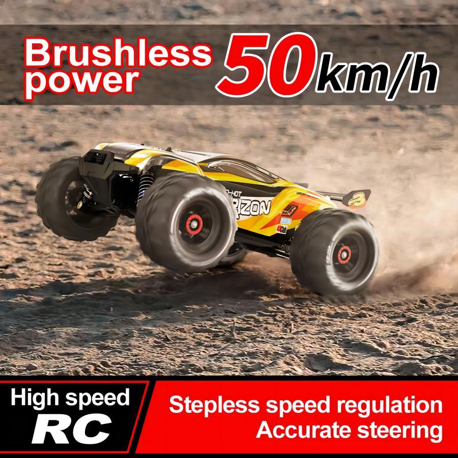 High Speed RC Car 31 MPH 4WD Monster Truck – Off-Road Racing Car w/ 2 Batteries