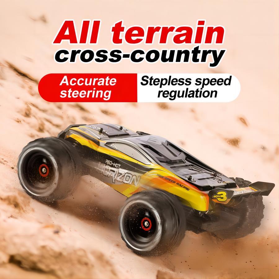 High Speed RC Car 31 MPH 4WD Monster Truck – Off-Road Racing Car w/ 2 Batteries