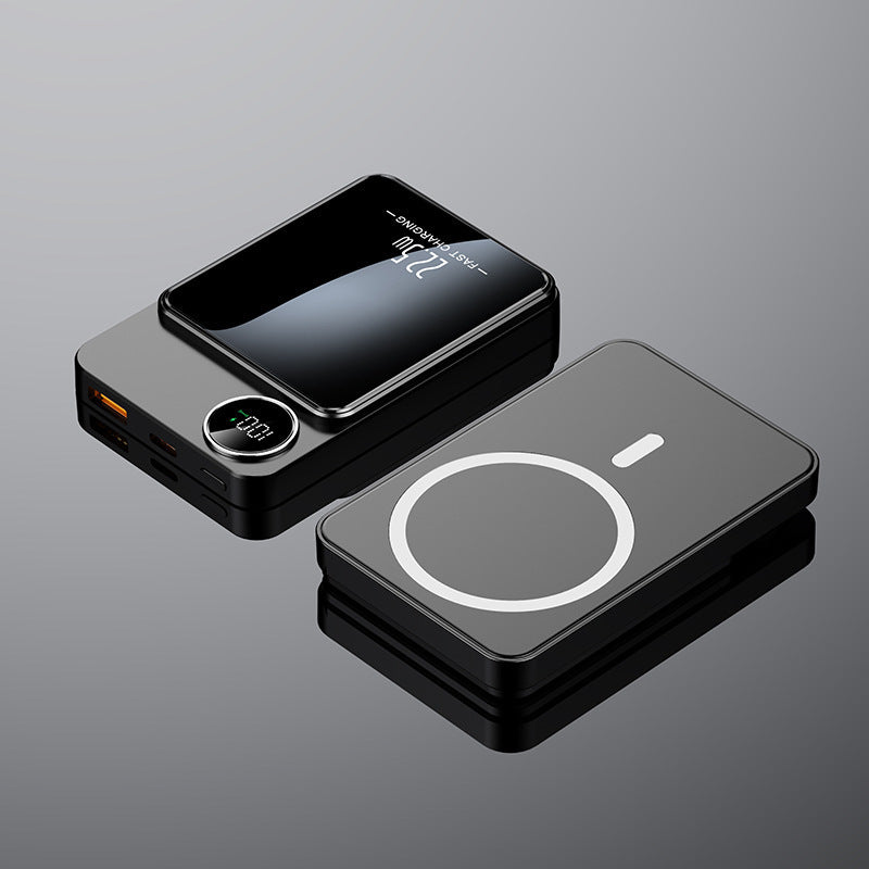 Ultra-Thin Magnetic Wireless Power Bank – Fast Charging Mobile Power Supply, Creative Design