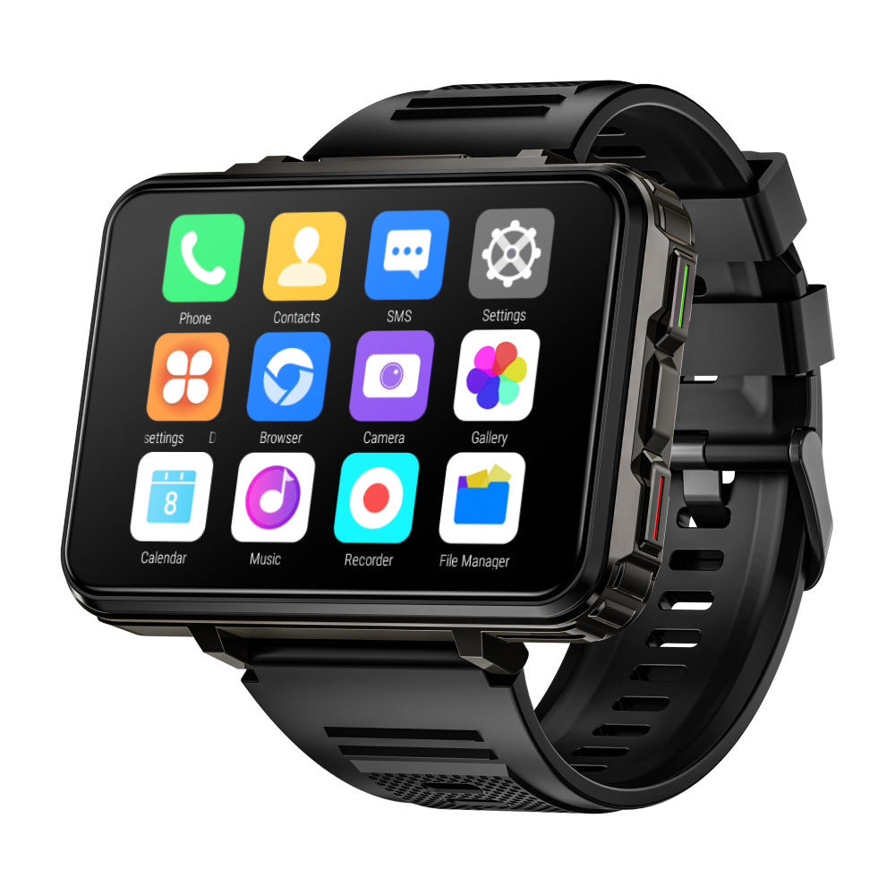 4G Android Smart Watch Dual Camera Large Screen Fitness Tracker for Men & Women