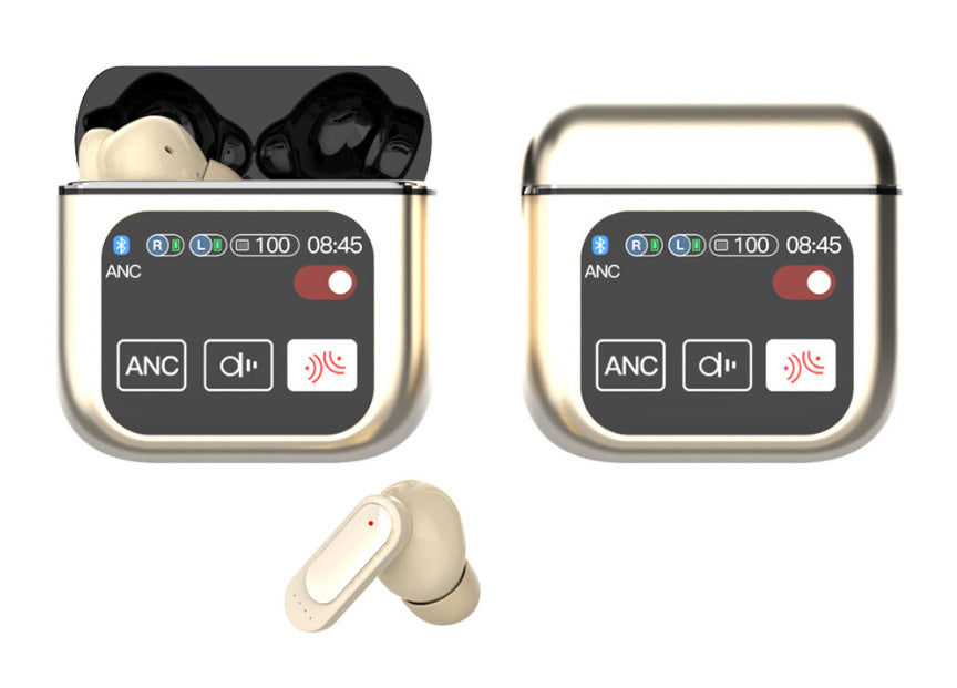 Wireless 54 Bluetooth Headset – ANC & ENC Noise Reduction, Ear Hook, Music & Calls, Digital Display