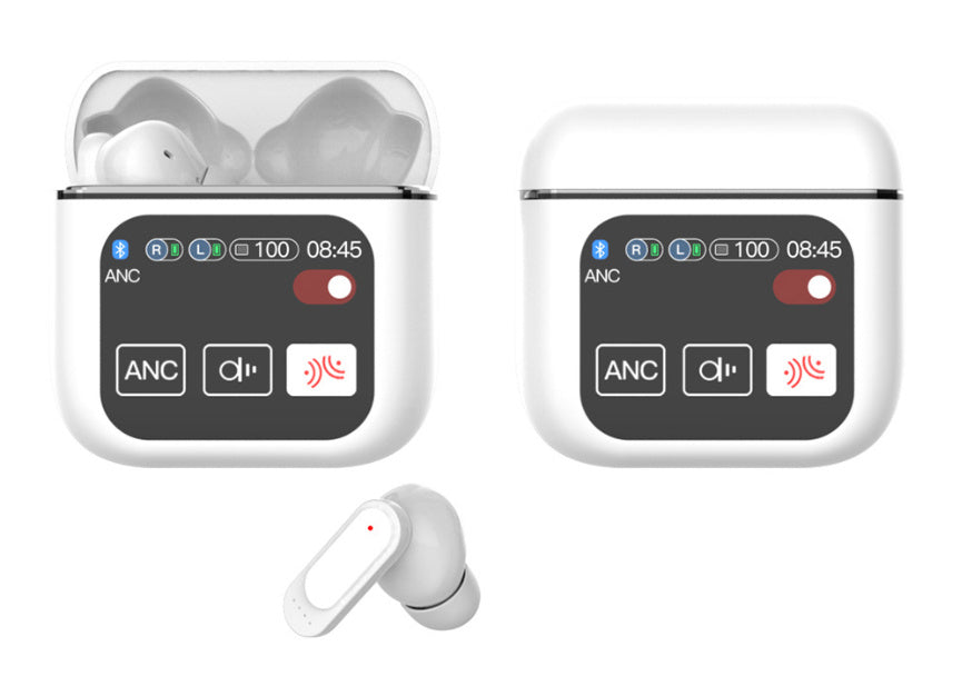 Wireless 54 Bluetooth Headset – ANC & ENC Noise Reduction, Ear Hook, Music & Calls, Digital Display