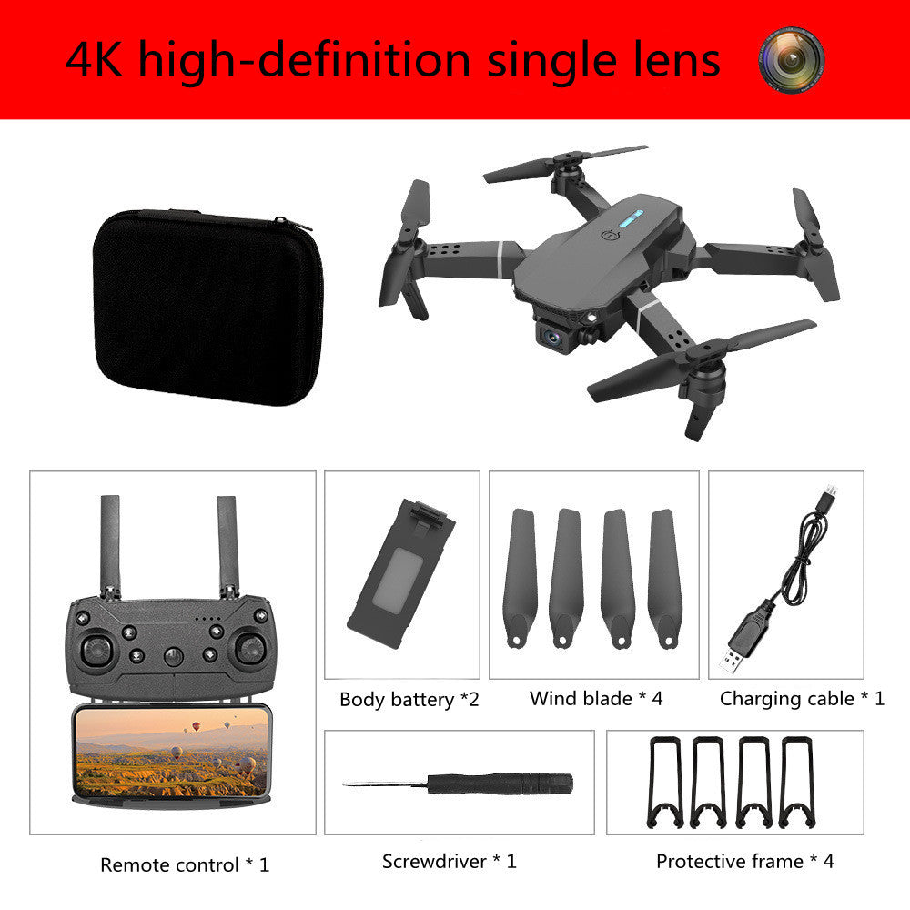 E88 Folding 4K HD Drone – High-Definition 4-Axis Quadcopter with Camera